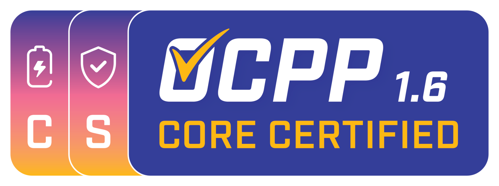 Official OCPP certification badge